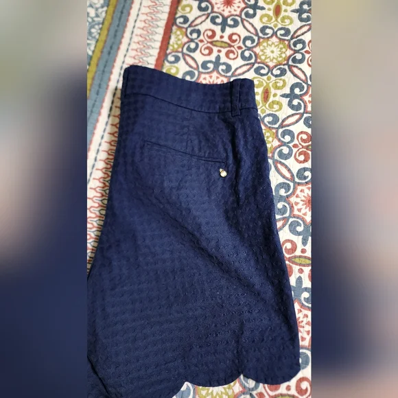 crown & ivy Navy Blue Women Shorts - Picture 4 of 5